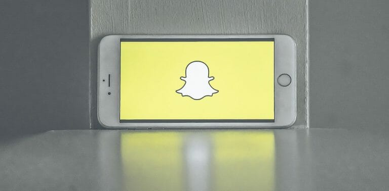 Snapchat bericht in behandeling